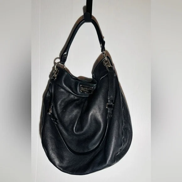 Marc by Marc Jacobs Black Leather Hobo Bag - Picture 1 of 10